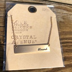 Crystal Avenue Gold Blessed Necklace